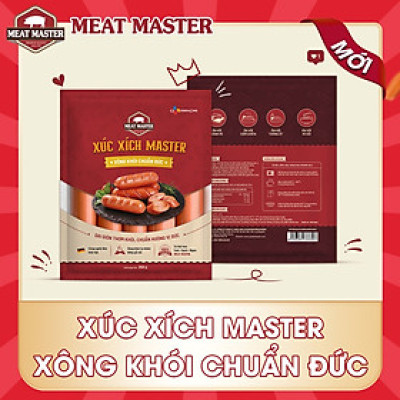 Xúc xích Master xông khói chuẩn Đức 250g/túi