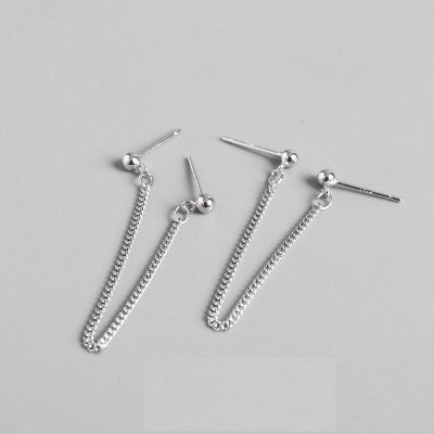 Đôi bông tai unisex xích đơn gai ấu basic