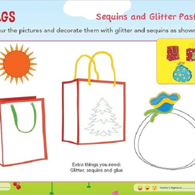 Art and Craft Activity Book 5 for 8-9 Year old kids with free craft material