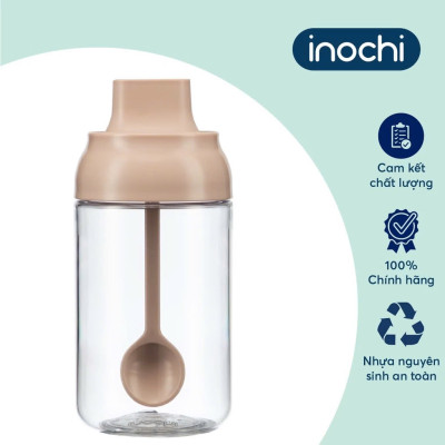 BỘ 3 LỌ GIA VỊ  Yoko Inochi -Chất lượng nhựa tritan nguyên sinh đạt chuẩn xuất Nhật , EU an toàn, cao cấp, tích hợp muỗng, tiện lợi khi sử dụng - Hàng chính hãng ( Tặng kèm khăn lau pakasa)