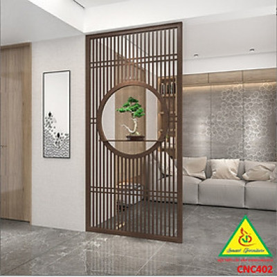 Vách ngăn CNC cho phòng khách, nhà bếp, nhà hàng, spa CNC402 - Nội thất lắp ráp Viendong Adv