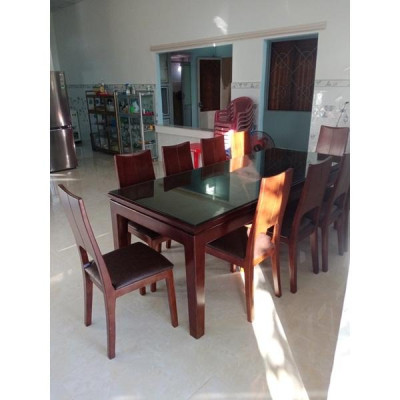 bộ bàn 2m2x90 10 ghế ba tiêu bọc đệm