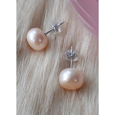 Bông tai bạc ngọc trai nuôi BHBT374