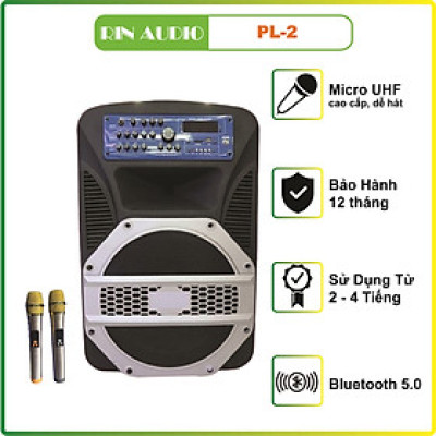 Loa kéo di động karaoke Rinton PL2 400W - hàng chính hãng 