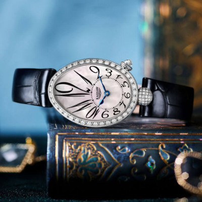 Đồng hồ nữ chính hãng KASSAW K825-1 Fullbox, Kính sapphire ,chống xước,chống nước,dây da xịn, Đồng hồ cơ (Automatic),Mới 100%,Bảo hành 24 tháng