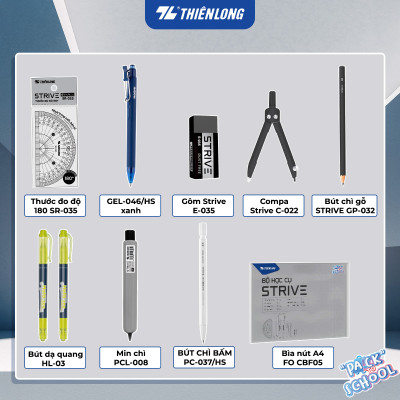 Bộ học cụ Thiên Long Đồng Hành Năm Học Mới