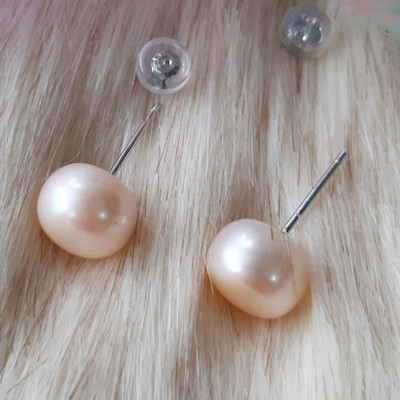 Bông tai bạc ngọc trai nuôi BHBT374