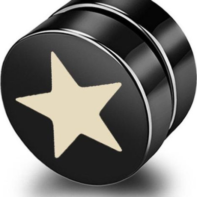 Bông tai nam châm họa tiết sao không cần xỏ lỗ 3