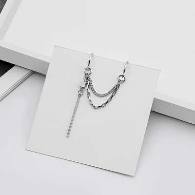 Bông tai unisex hai đầu kẹp xương phong cách đường phố bao ngầu