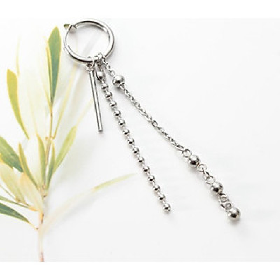 Khuyên tai bông tai unisex xích thả bi thời thượng