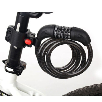 Khóa dây xe đạp 5 số đổi được mã 1.2m