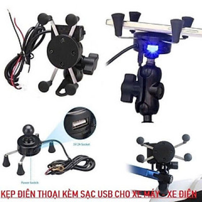 Gia Đỡ Điện Thoại Xe Mái Kèm Cổng USB Loại Xịn– Cố Định Siêu Chắc, Không Rung Lắc , đồng hồ treo tường
