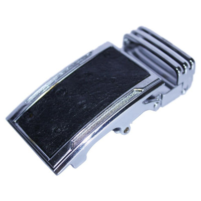 HP9417 - Đầu khóa da đà điểu Huy Hoàng da hột 3,5 phân đầu trắng màu đen