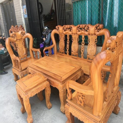 Bộ Bàn Ghế Minh Quốc Đào Gỗ Gõ Đỏ