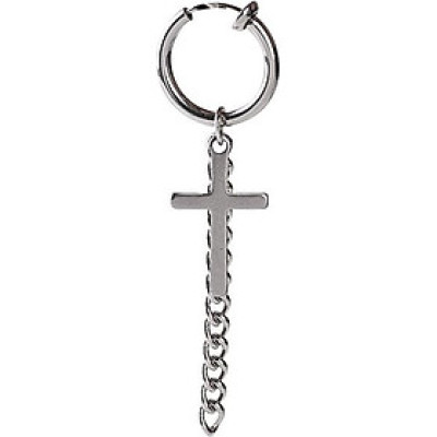 Bông tai khuyên tai nam chữ thập dài KPOP chất lừ 1 chiếc