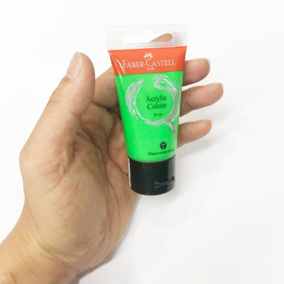 Tuýp Màu Vẽ Acrylic 30ml Fluorescent Green (Xanh Lá Neon)