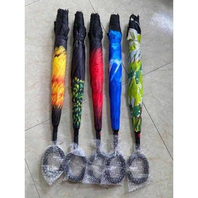 Ô dù mở ngược 3d hàng đẹp ,  ô mở ngược đi ô tô