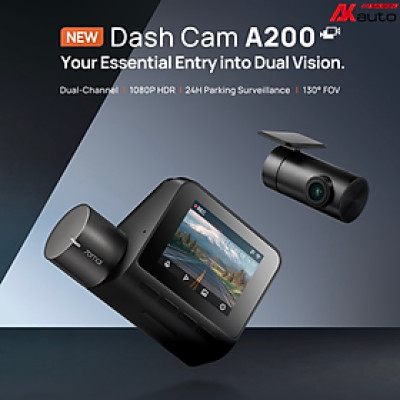 [ HÀNG CHÍNH HÃNG PHIÊN BẢN QUỐC TẾ] Camera Hành Trình 70mai A200 HDR 1080P Ghi Hình Trước Sau Sắc Nét, Giám Sát Đỗ Xe 24h An Toàn.