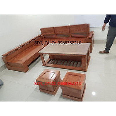 Bộ bàn ghế phòng khách tay trứng góc liền