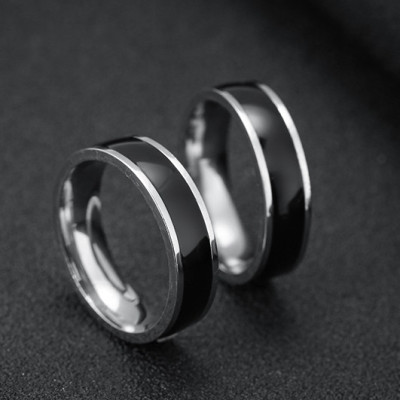 Nhẫn nam đen trắng