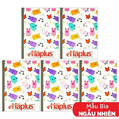 Combo 5 Tập Kẻ Ngang 200 Trang ĐL 58-60g/m2 - Haplus 5525 (Mẫu Màu Giao Ngẫu Nhiên)