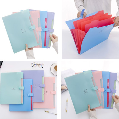 Túi Đựng Giấy A4 - Bìa Đựng Hồ Sơ Hình Mặt Cười Dễ Thương - Chính Hãng (Màu ngẫu nhiên)