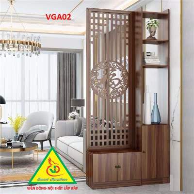 KỆ VÁCH NGĂN PHÒNG KHÁCH , NHÀ BẾP ( 1 VÁCH 1 KỆ) VGA01