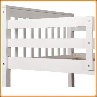 Giường 2 tầng gỗ  Trên 1m, Dưới 1m4 white Nội Thất juno sofa