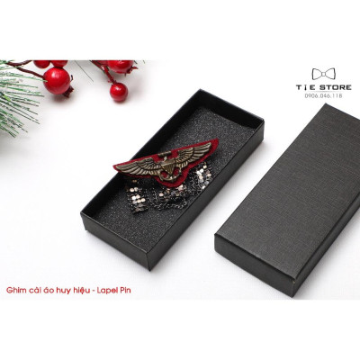 Ghim cài áo vest - ghim Huy hiệu cao cấp- Full box