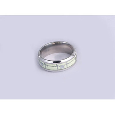 Nhẫn nam nhịp tim dạ quang