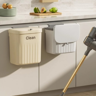 Thùng Đựng Rác Thông Minh Clean - Thùng Rác Treo Tủ Bếp, Nhà Vệ Sinh, Phòng Khách - Dung Tích 12L - Hàng chính hãng
