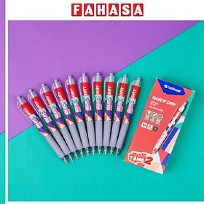 Bút Gel Quick Dry 0.5 - Thiên Long GEL-033/V2/KM - Mực Đen