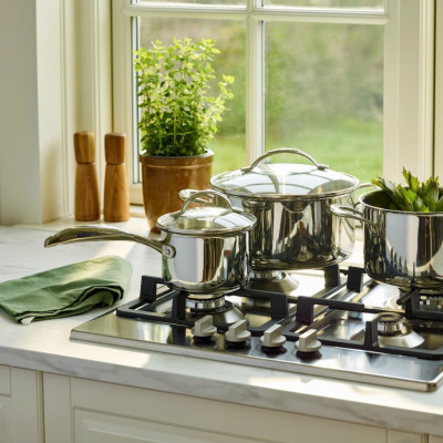 Nồi inox đáy liền Scanpan STS 16cm 7523 dùng bếp từ, máy rửa bát