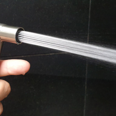 Tay xịt vệ sinh INOX SUS 304, tăng áp cao Eurolife EL-H-X04 (Trắng vàng)