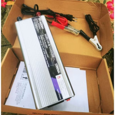 BỘ KÍCH ĐIỆN TỪ 12V LÊN ĐIỆN 220V CÔNG XUẤT 1000W KIÊM SẠC BÌNH ẮC QUY LUÔN MẪU MỚI CHẤT LƯỢNG 