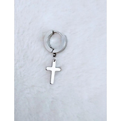 Bông tai nam Thánh giá mẫu cổ