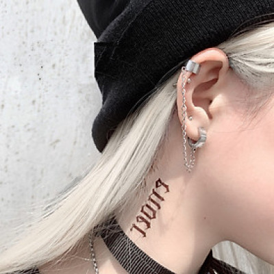 Bông tai unisex tích hợp xỏ lỗ- kẹp xương phá cách hiện đại