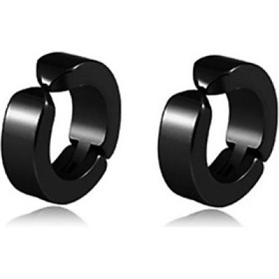 Bông Tai Nam Khoen Tròn Loại Kẹp Ko Cần Bấm Lỗ Tai Chất Liệu Thép Titan Ko Rỉ Ko Dị Ứng TT 0851 - 1 Cặp