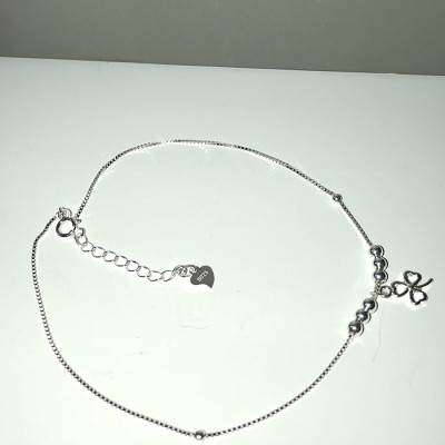 Lắc chân bạc nữ trang sức bạc Ý S925 Huệ Ngân - Cỏ ba lá may mắn RYBJ50059