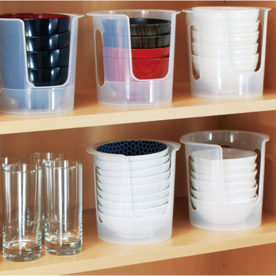 Khay cất bát đĩa gọn gàng Sanada φ14.9cm bằng nhựa cao cấp - Made in Japan