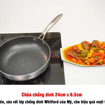 Bộ nồi chảo Inox 3 lớp đúc liền khối Kalpen Kampfer KF3 bảo hành 30 năm - Hàng chính hãng