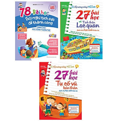 Combo sách: Rèn Luyện Kĩ Năng Sống Dành Cho Học Sinh Thiên Tài (TB) - 27 Bài học tự cổ vũ bản thân (MinhLongBooks)