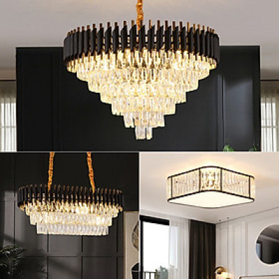 Đèn chùm pha lê SuperVilighting THAP-500-800 đèn thả phòng khách phong cách hiện đại cấp Bh 24T