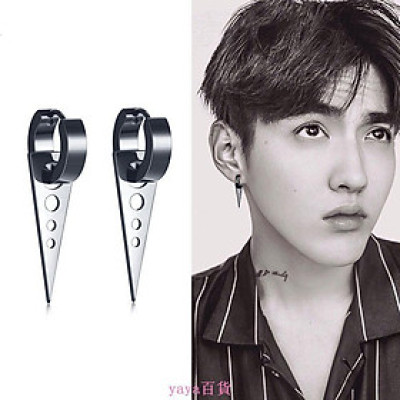 Bông tai tam giác lỗ KPOP siêu ngầu unisex (1 đôi)