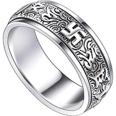 Nhẫn Bát Nhã Om Mani Padme Hum N324 (Size 8)