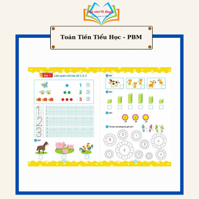 Sách - Toán Tiền Tiểu Học - Cho Bé 5-6 Tuổi Chuẩn Bị Vào Lớp 1