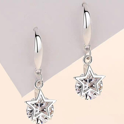 Bông tai ngôi sao nhỏ mix pha lê xinh xắn