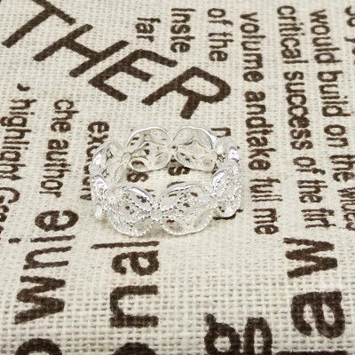 Nhẫn bạc nữ trang sức bạc Ý S925 Bạc xinh Huệ Ngân RR1521