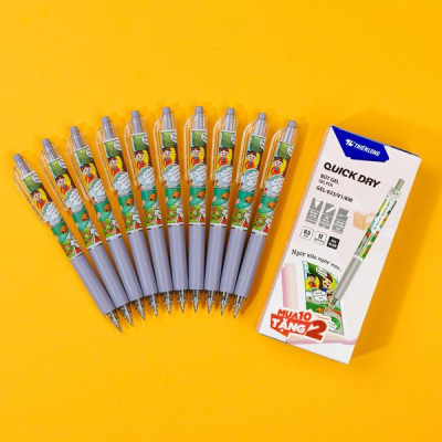 Bút Gel Quick Dry 0.5 - Thiên Long GEL-033/V1/KM - Mực Đen