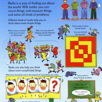 Sách tương tác tiếng Anh - Usborne See inside Maths